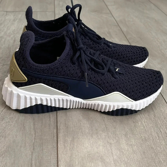 Knit Lace Runners Navy, Size 7.5 - Picture 3 of 10